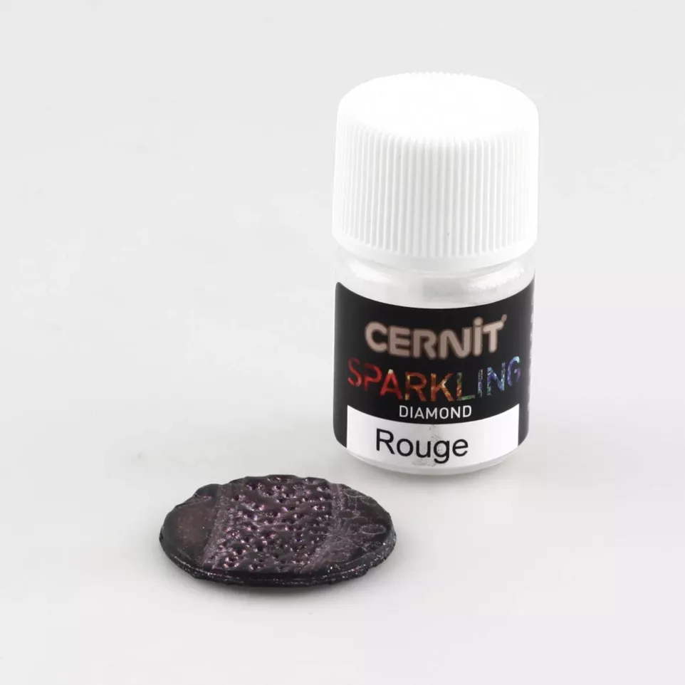 Cernit sparkling 5g Diamant rood-/ St.