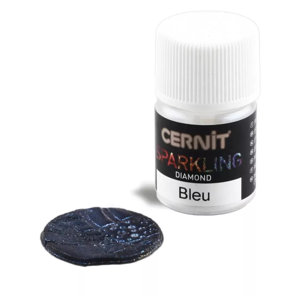 Cernit Sparkling 5 g Diamond bleu/ Pce