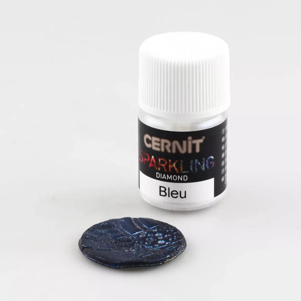 Cernit Sparkling 5 g Diamond bleu/ Pce