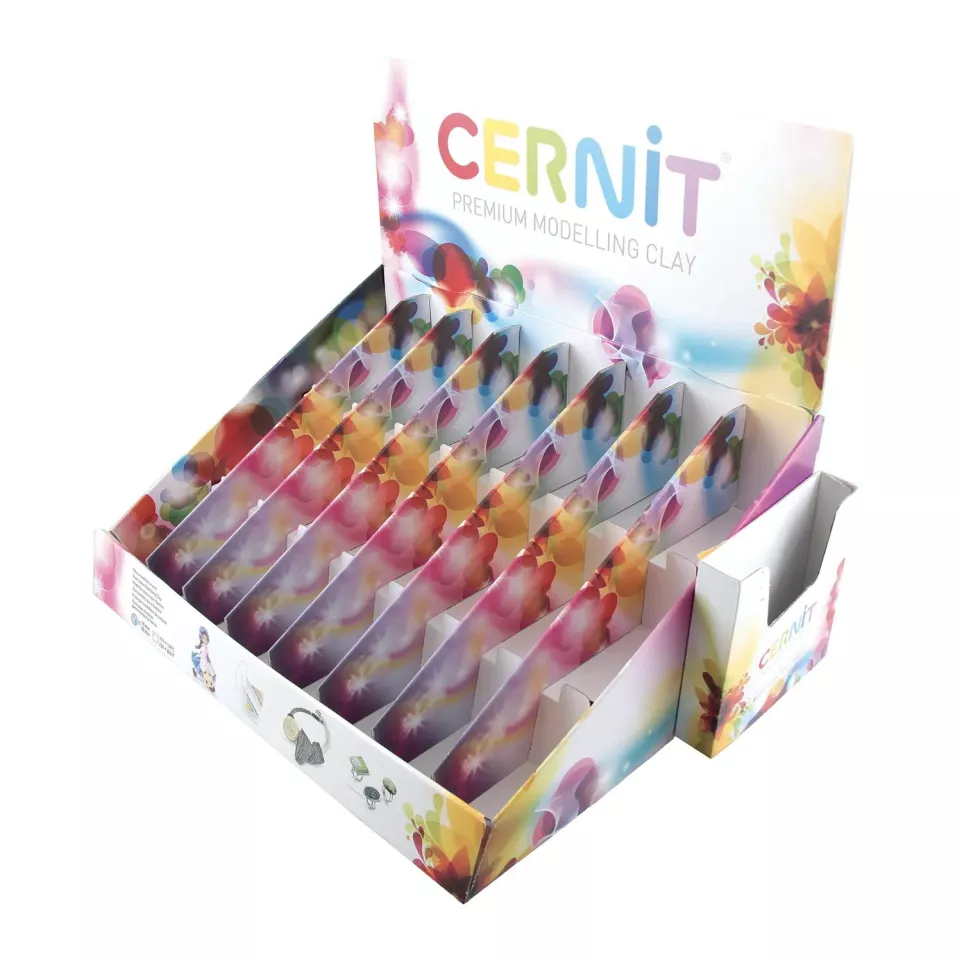 Cernit display empty- 24 colours of...