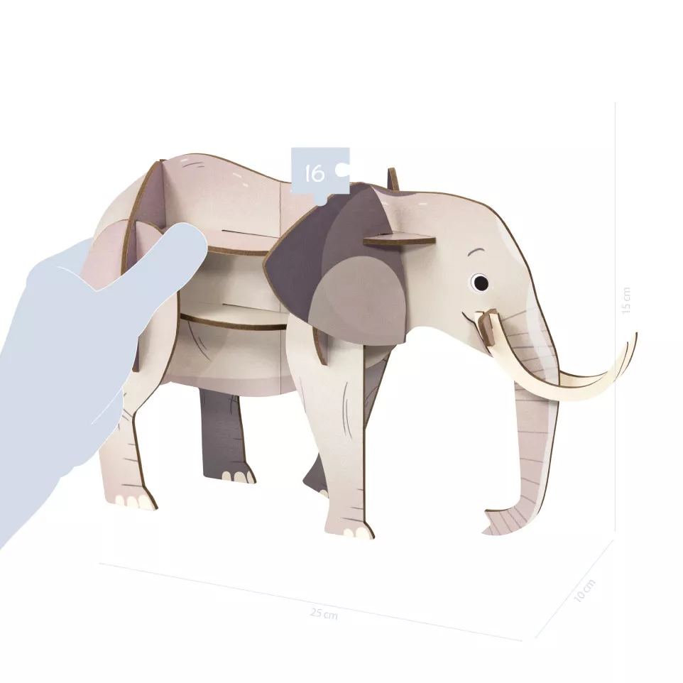 Crea 3D, Eléphant/ Pce