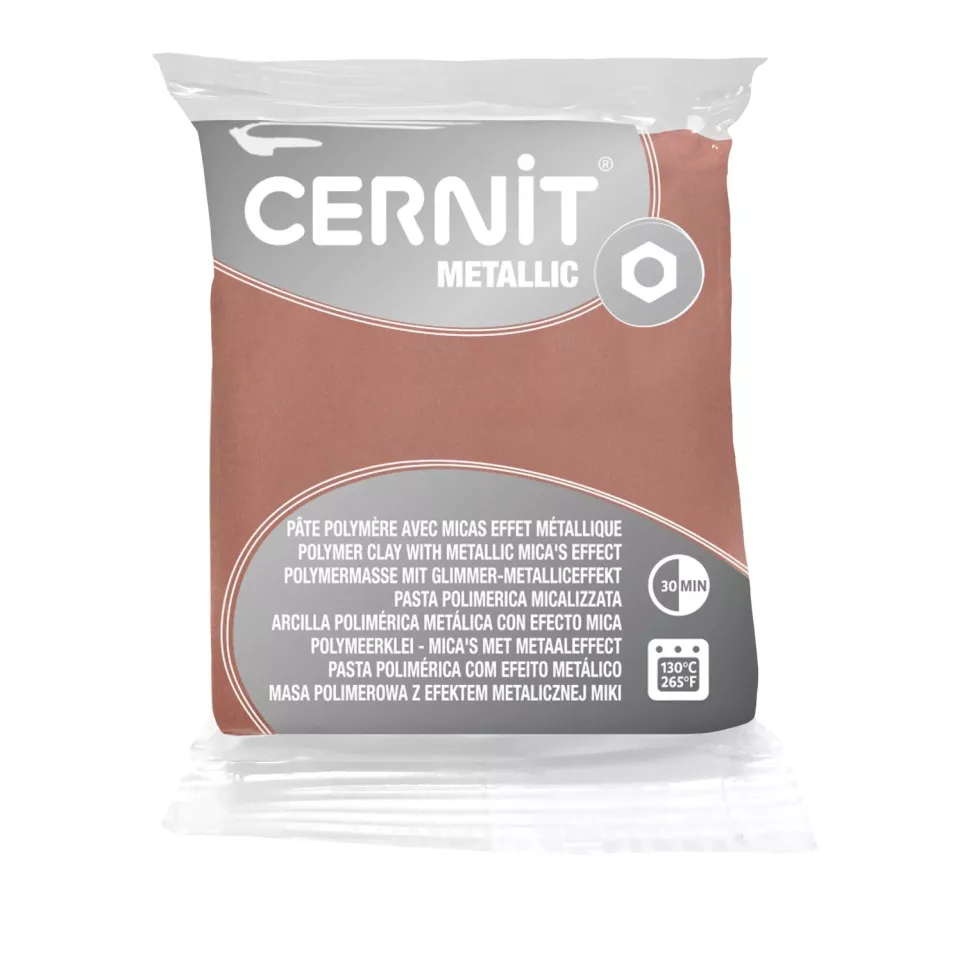 Cernit METALLIC 56 g Or rose/ Pce