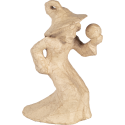 Witch with Crystal Ball 15x8x20cm/ Pc.