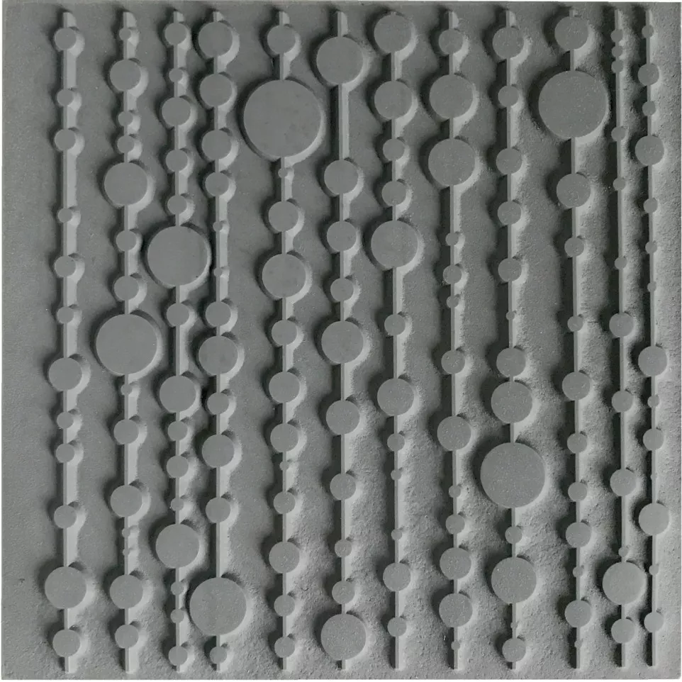 Cernit texture plate Pop curtain/ Pc.