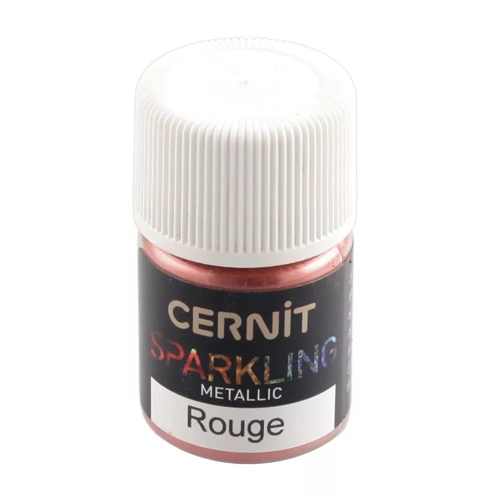 Cernit Sparkling 3 g Rouge METALLIC/ Pce