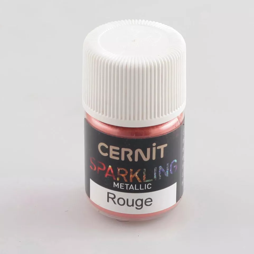 Cernit Sparkling 3 g Rouge METALLIC/ Pce