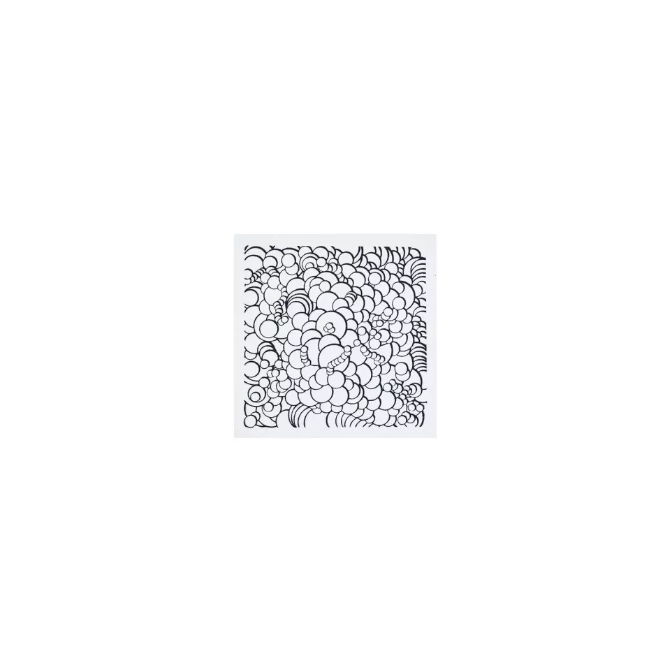 Cernit plaque de texture Bubbles/ Pce