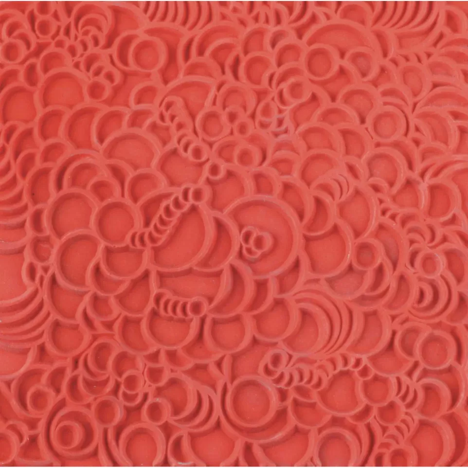 Cernit plaque de texture Bubbles/ Pce