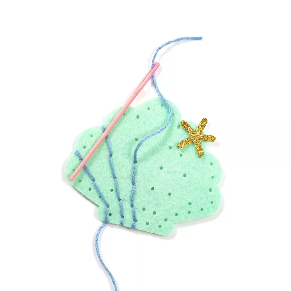 Creative box, Felt jewellery, Sea/ Pc.