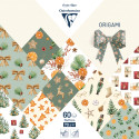 ORIGAMI, Pochette de 60 feuilles 70g/m2 au format 15x15cm - Noël vitaminé/ Pce
