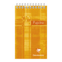 Bloc Pupitre reliure intégrale en-tête 10,5x17cm 160 pages détachables petits carreaux/ Pce
