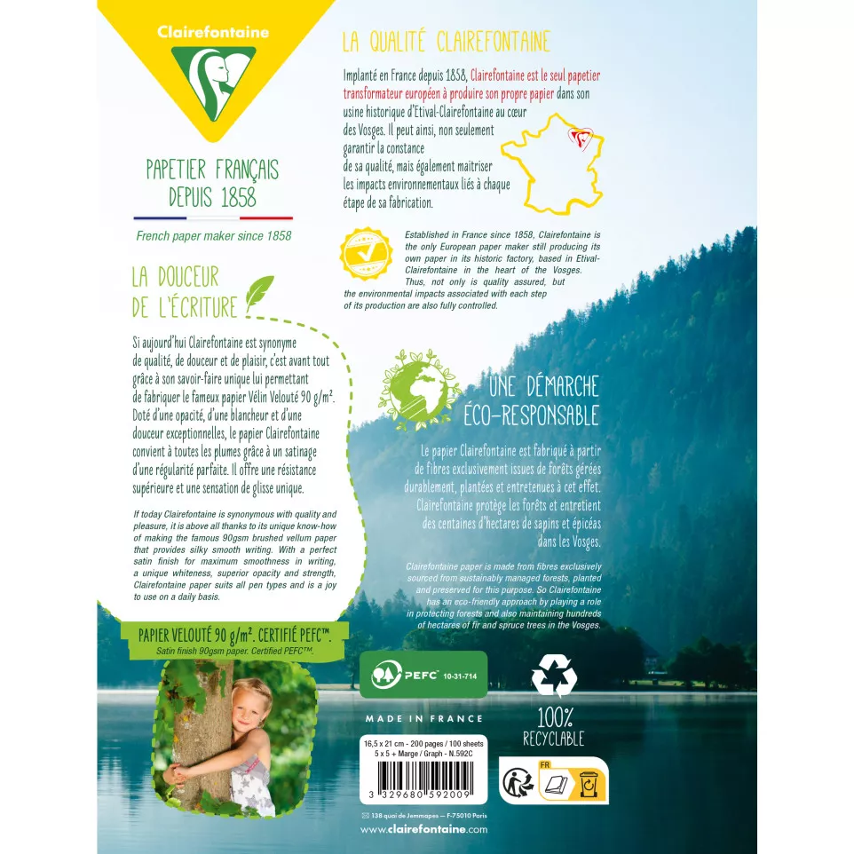 Clairefontaine brushed Vellum 90g...