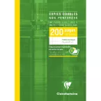 Copies doubles sous étui A4 200 pages non perforées petits carreaux/ Pce