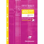 Clairefontaine Multi punched Double Sheets White A4 5x5 Ruling/ Pc.