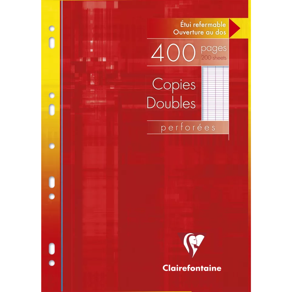 Copies doubles sous étui A4 400 pages...