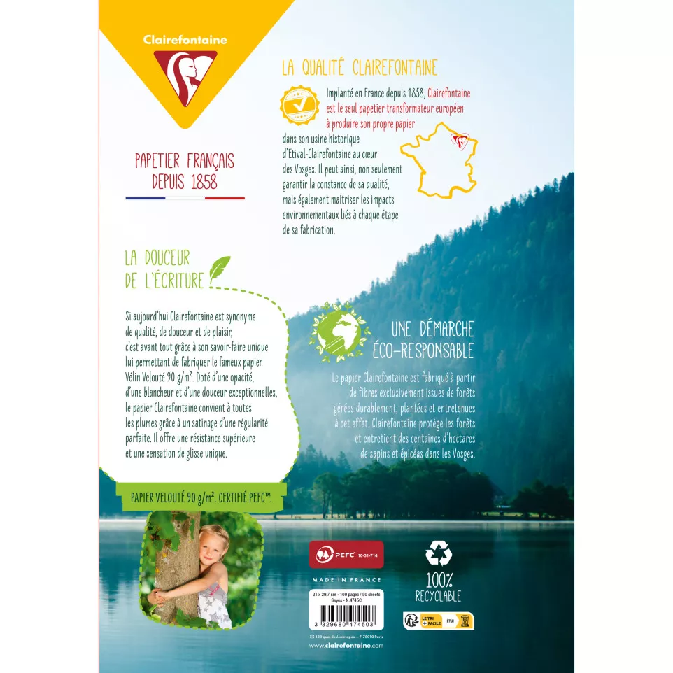 Clairefontaine Punched Double Sheets,...