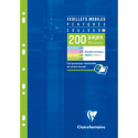 Losse bl/etui A4 100-b séyès assortie/ St.