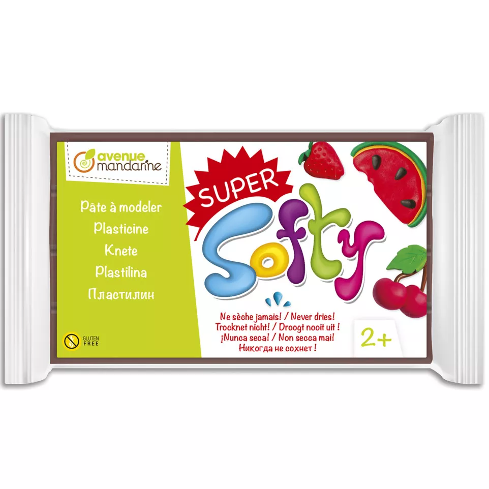 DARWI SUPER-SOFTY 350g bruin-/ St.