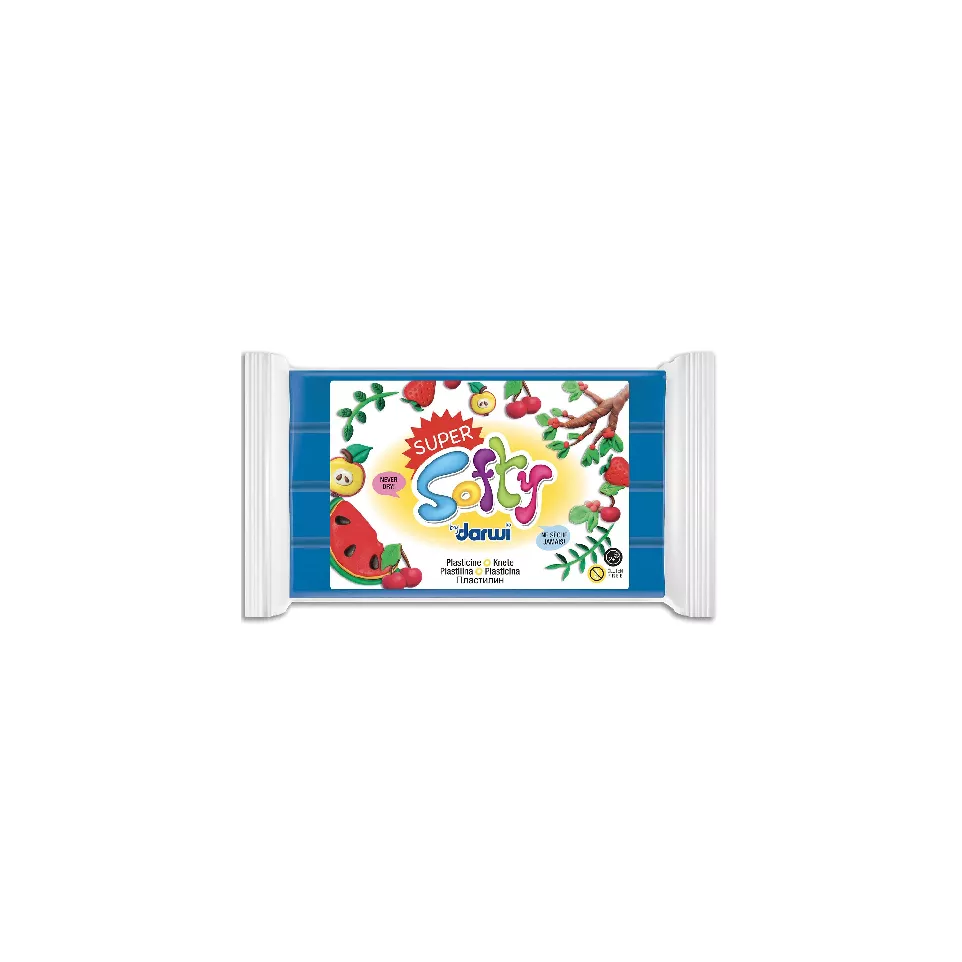 DARWI SUPER-SOFTY 350g blauw-/ St.