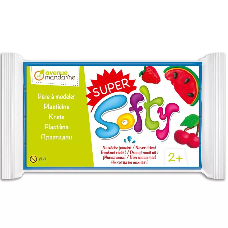 DARWI SUPER-SOFTY 350g blauw-/ St.