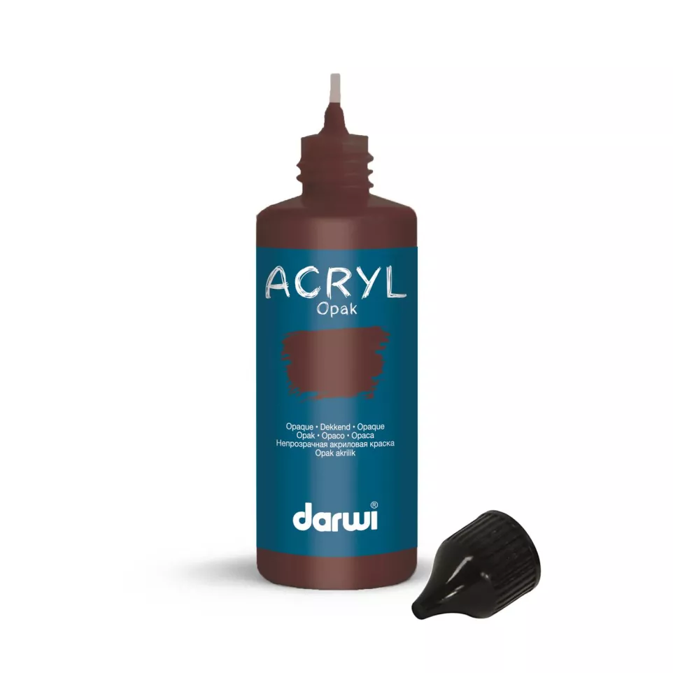 DARWI ACRYL OPAK 80ml chocolade-/ St.