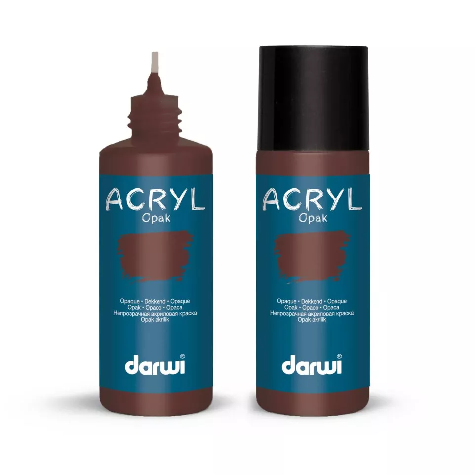 DARWI ACRYL OPAK 80ml chocolade-/ St.
