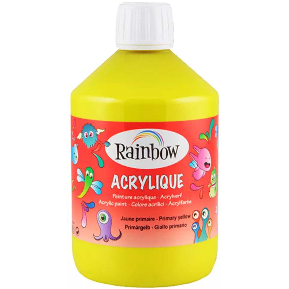 DARWI ACRYL MAT 500ml primair geel-/ St.