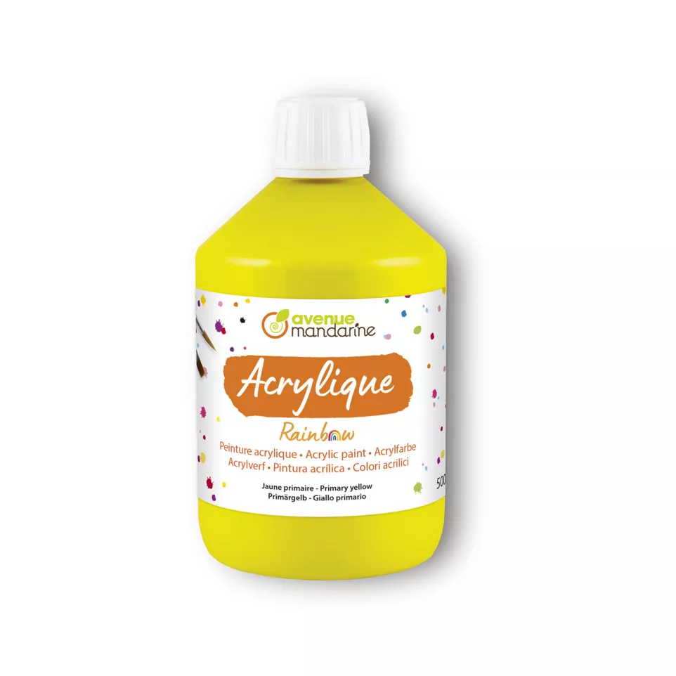 DARWI ACRYL MAT 500ml primair geel-/ St.