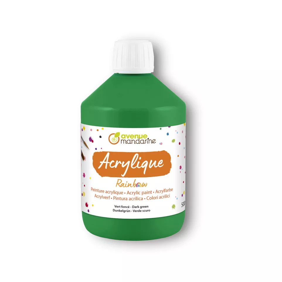 Peinture acryl. Rain-bow 500mL Vert...