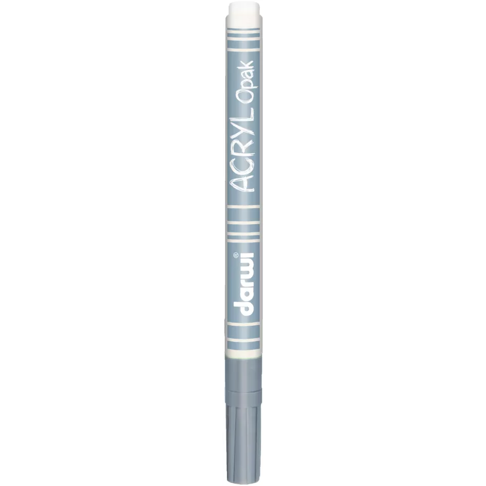 DARWI ACRYL OPAK marker 1mm - wit-/ St.