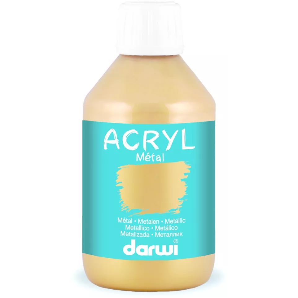 DARWI ACRYL METAL 250ml goud-/ St.
