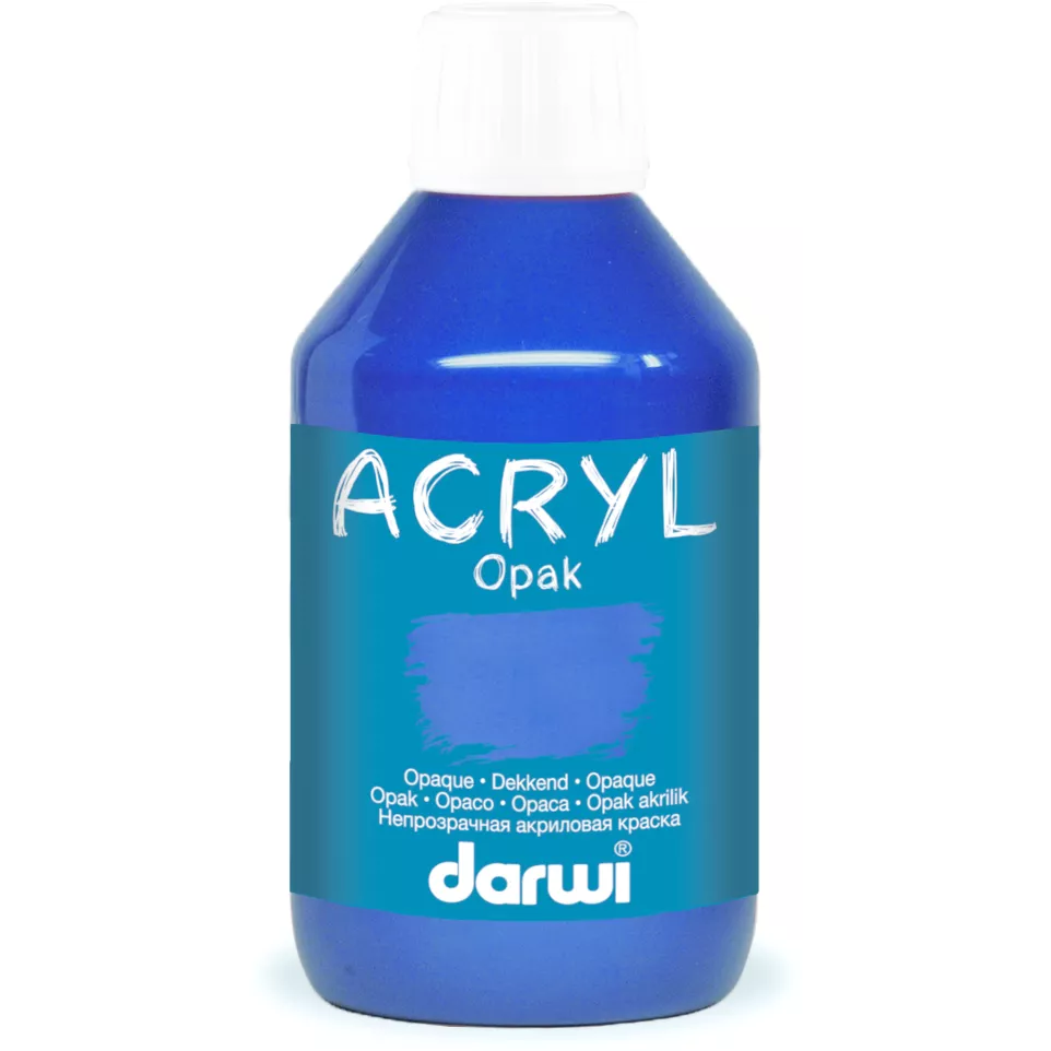 DARWI ACRYL OPAK 250ml donkerblauw-/ St.