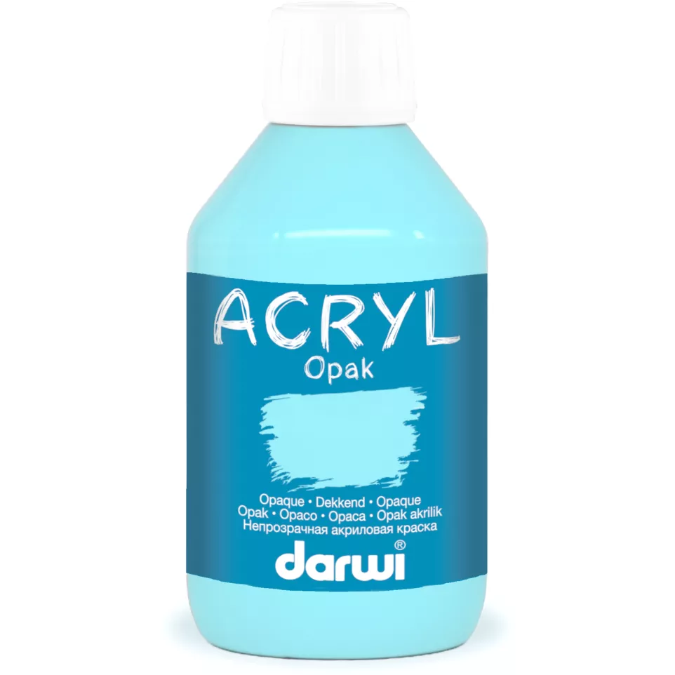 DARWI ACRYL OPAK 250ml blauw-/ St.