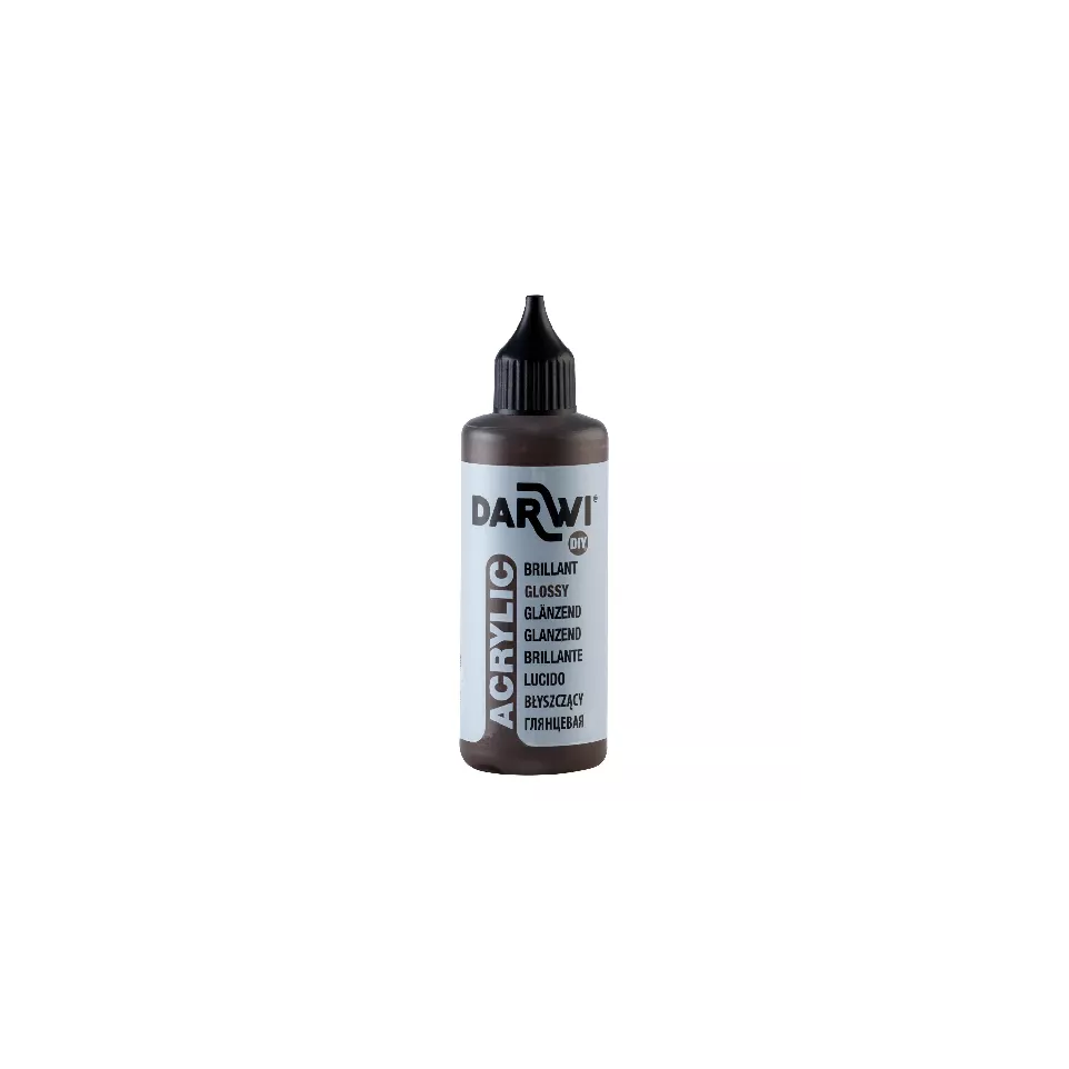 ACRYLIC GLOSSY 80 ML DARK BROWN-/ Pc.