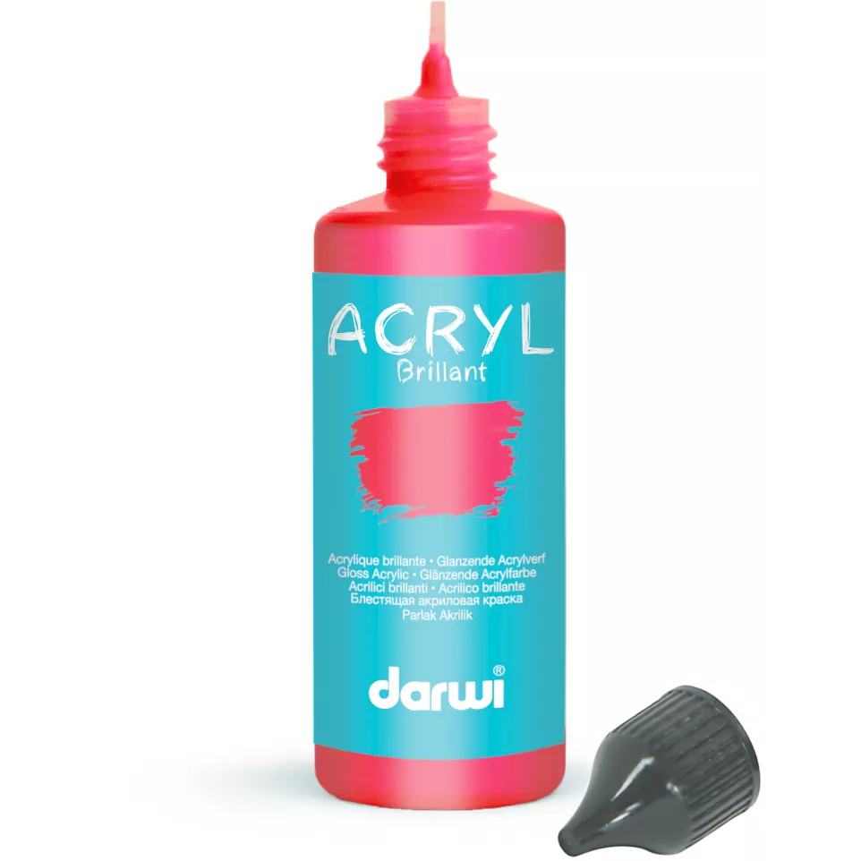 DARWI ACRYL GLOSSY 80ml vermiljoen-/ St.