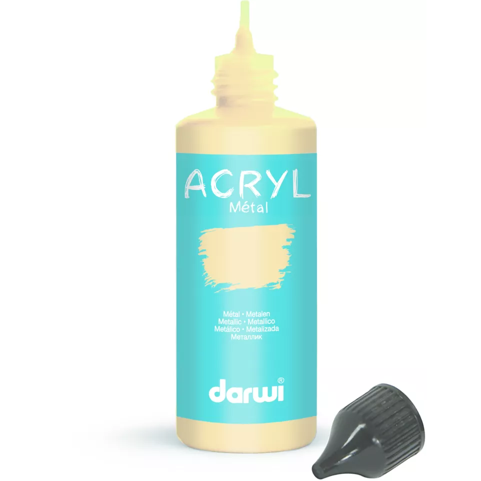 ACRYLIC METAL 80 ML GOLD-/ Pc.