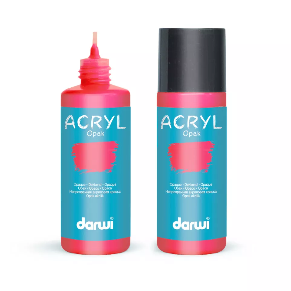 DARWI ACRYL OPAK 80m-l vermiljoen...