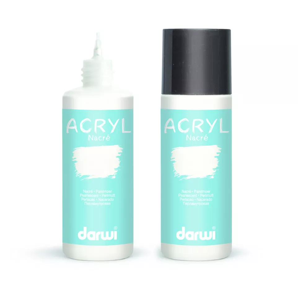 DARWI ACRYL PARELMOER 80ml wit-R 80ml...