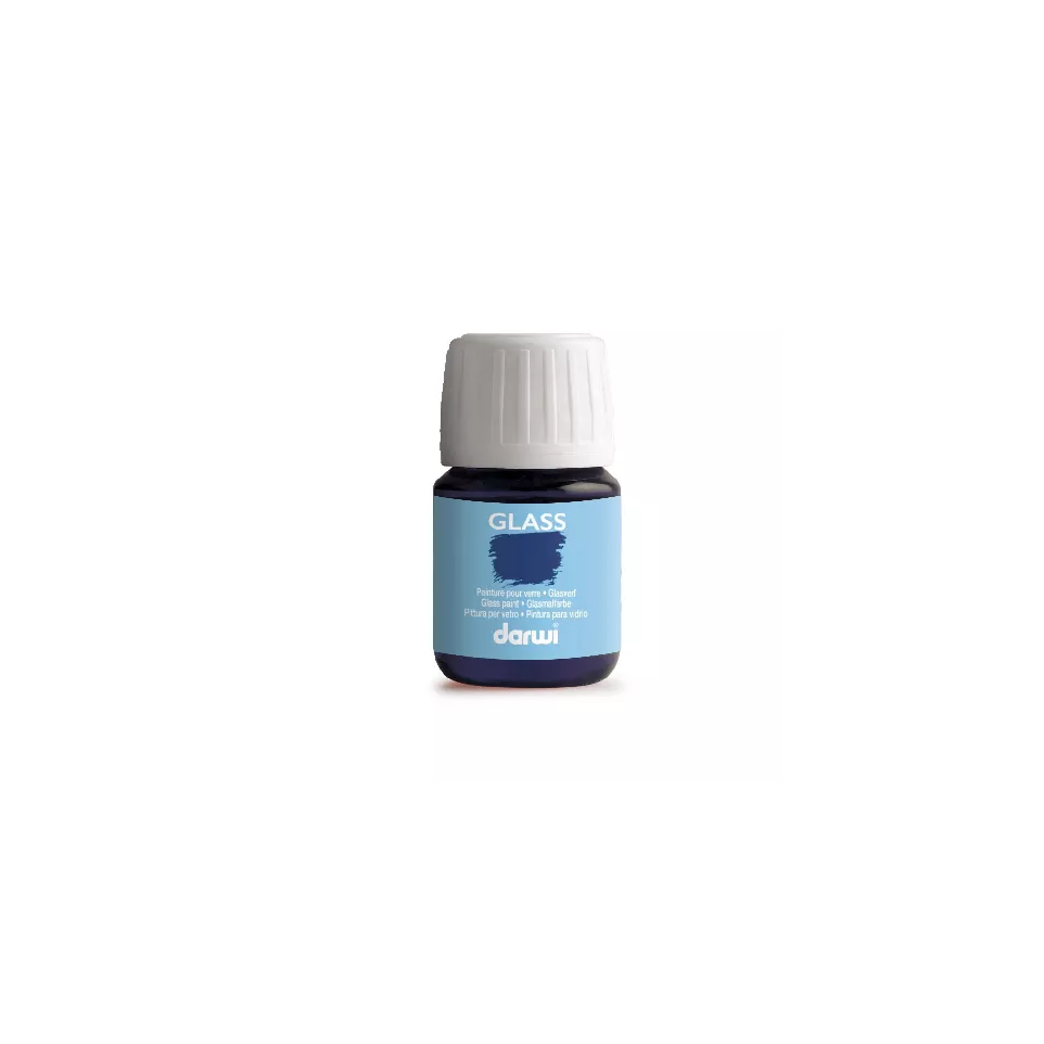 DARWI GLASS 30ml donkerblauw-/ St.