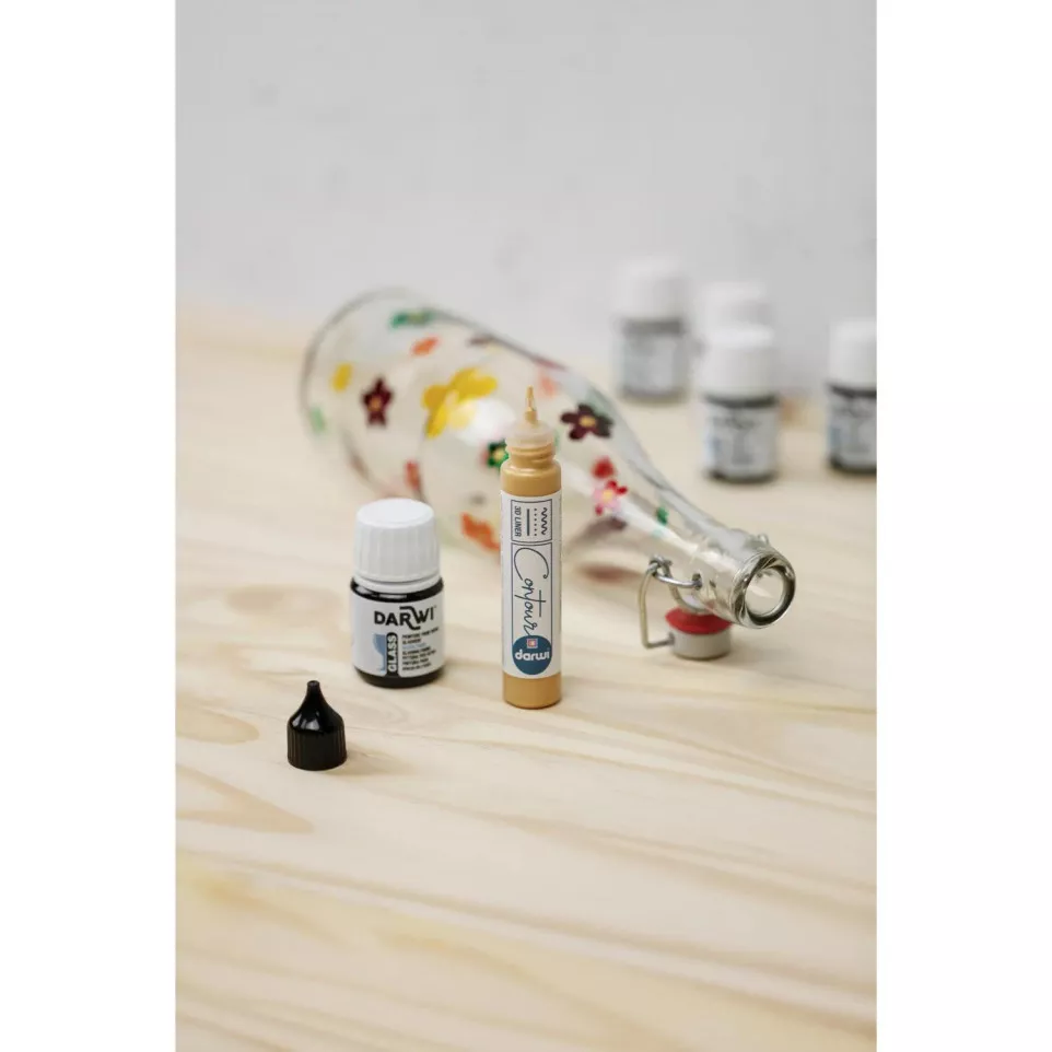 DARWI GLASS 30ml donkerblauw-/ St.