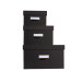 Set 3 nestbare dozen- OfficeByMe zwart/ St.