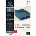 Set 2 brievenbakje OfficeByMe blauw-/ St.