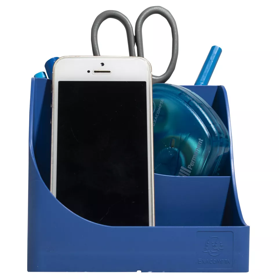 Pen-Wave Bee Blue Pencil Pot/ Pc.