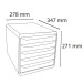 Module de classement Big Box Plus 5 tiroirs Skandi/ Pce