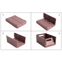 Opvouwbare doos Smar-t CaseMINI  Oud roze/ St.