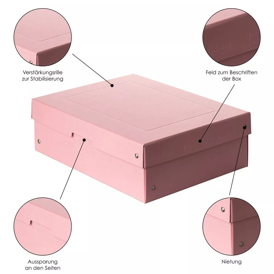 PureBox Pastell A4 roze 100mm-/ St.