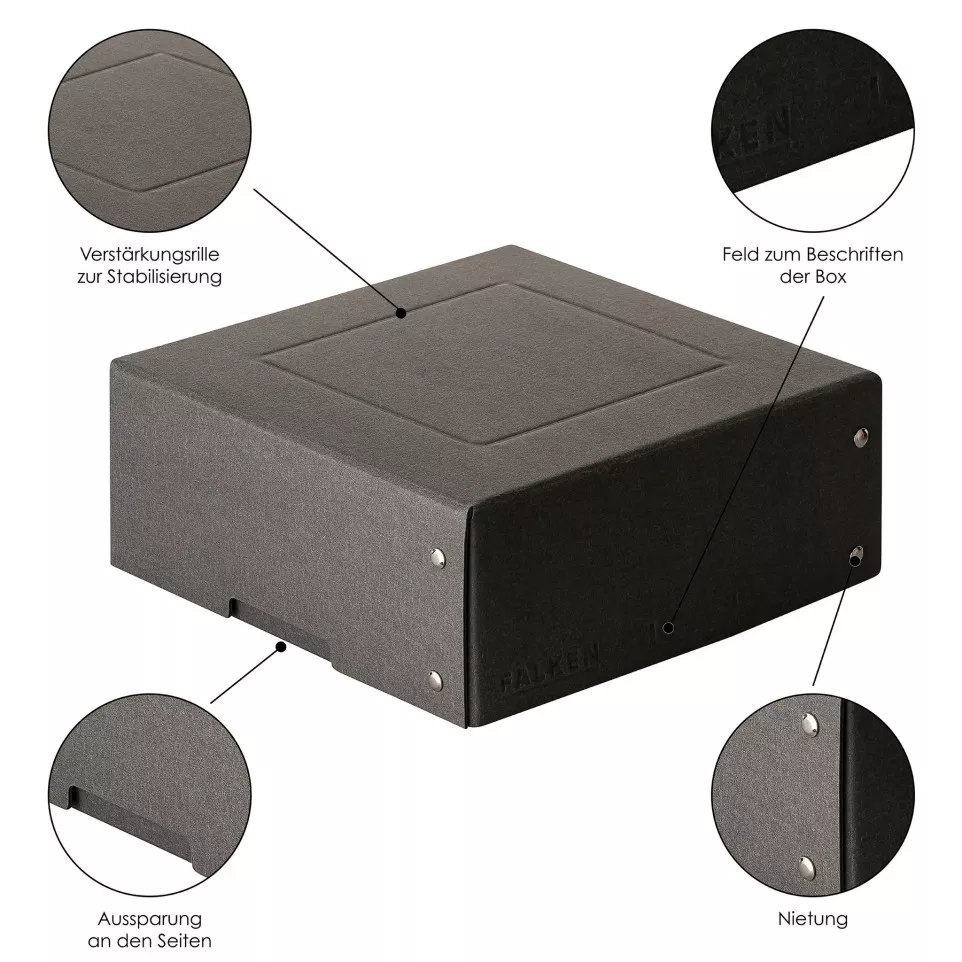 PureBox Black 200x200 85mm/ Pc.