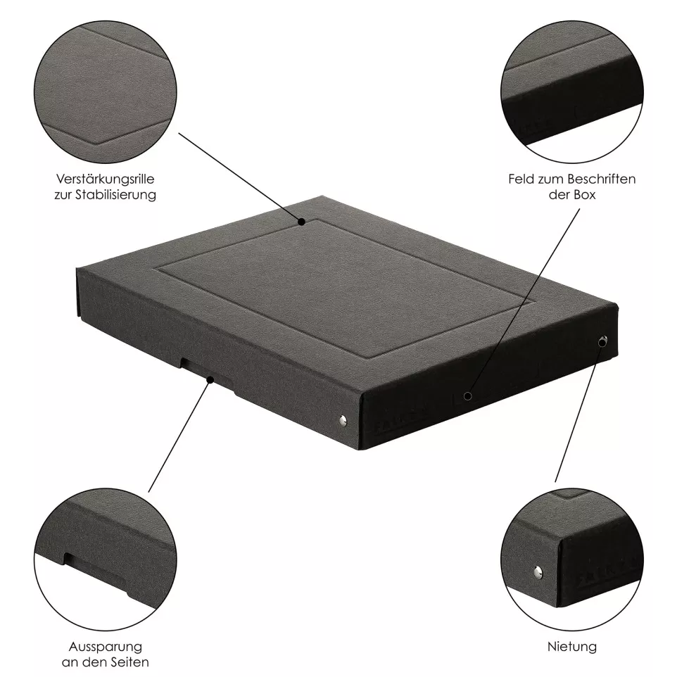 PureBox Black A4 40mm/ Pc.