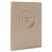 Ring flower gold edge 100 page guestbook/ Pc.