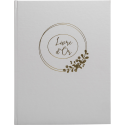 Livre d'or 100 pages tranche or Ringflower/ Pce